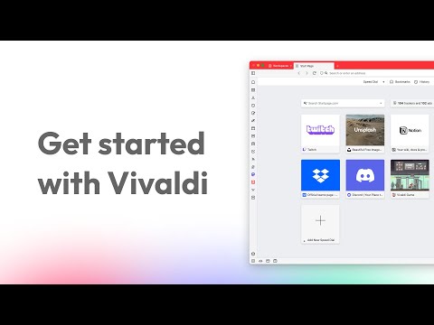 Get started with Vivaldi Browser on desktop